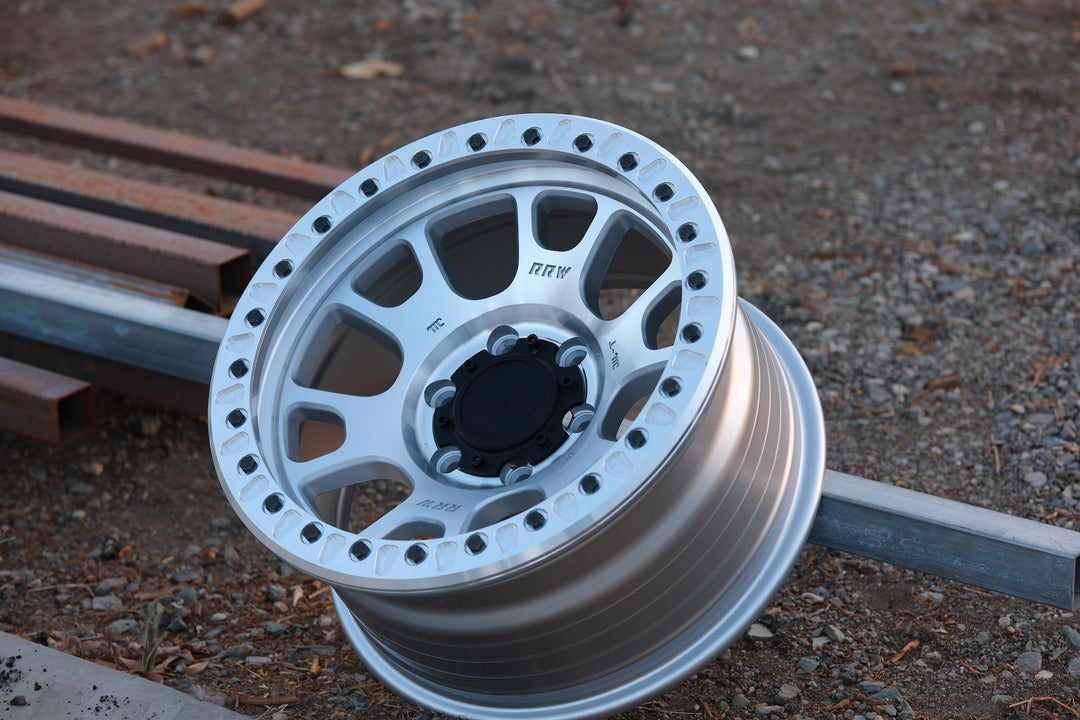 RR5 - H FLOW FORM 17x8.5 Hybrid Beadlock | BRUSHED ALUMINUM - RRW Relations Race Wheels