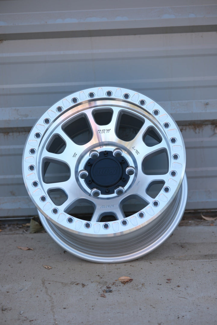 RR5 - H FLOW FORM 17x8.5 Hybrid Beadlock | BRUSHED ALUMINUM - RRW Relations Race Wheels